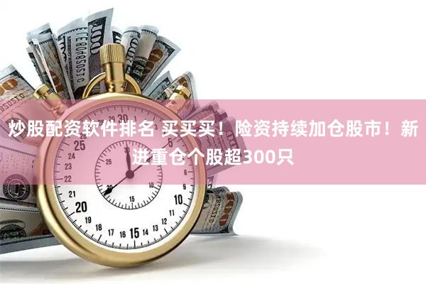 炒股配资软件排名 买买买！险资持续加仓股市！新进重仓个股超300只