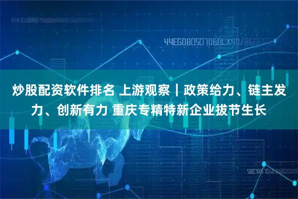 炒股配资软件排名 上游观察｜政策给力、链主发力、创新有力 重庆专精特新企业拔节生长
