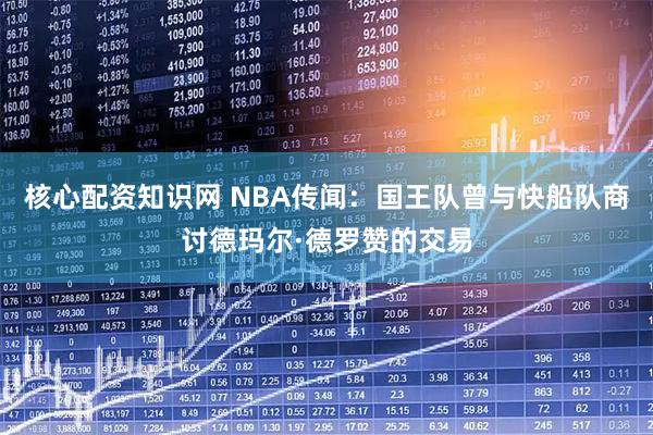 核心配资知识网 NBA传闻：国王队曾与快船队商讨德玛尔·德罗赞的交易