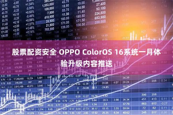 股票配资安全 OPPO ColorOS 16系统一月体验升级内容推送